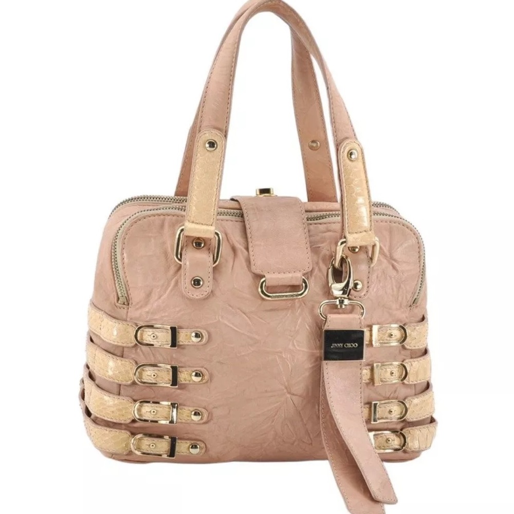 Jimmy Choo Beige Leather Handbag